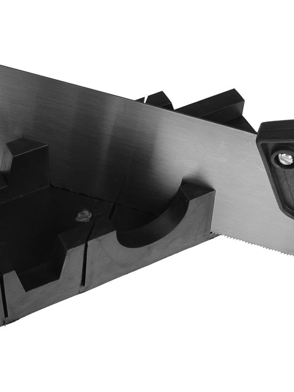 Стусло с ножовкой ТУНДРА, стусло 45 90 135° 300х65 мм, ножовка 300 мм