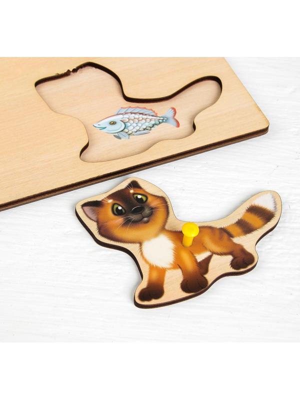 Рамка - вкладыш «Кто что ест» (с подслоем)