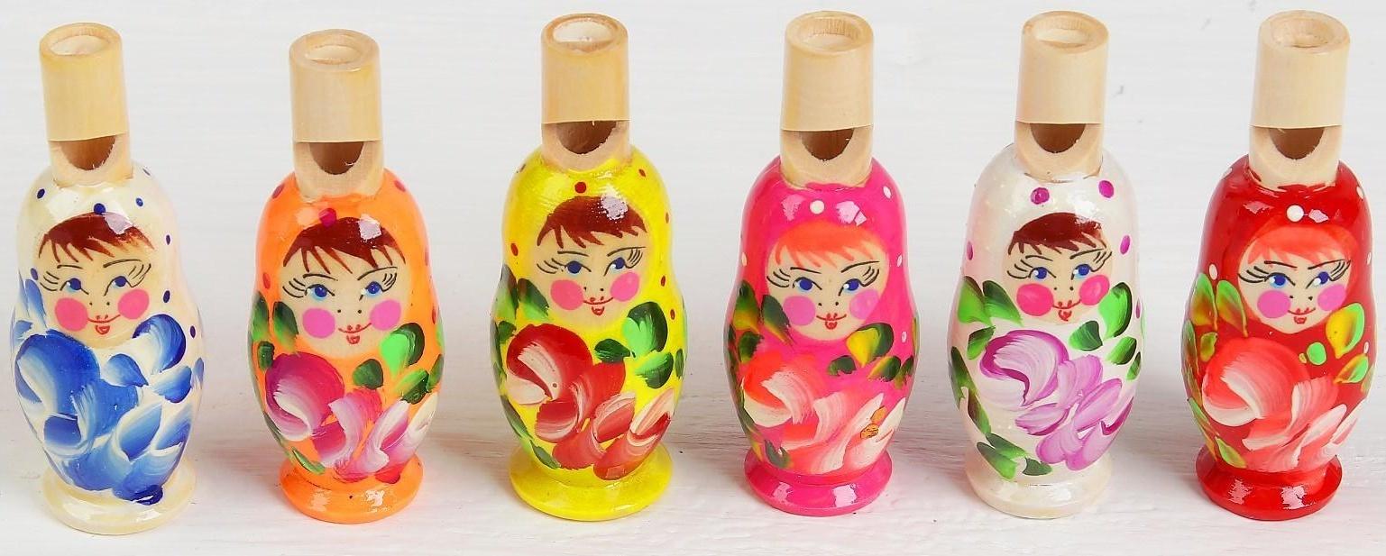 Свистулька «Матрёшка расписная», МИКС