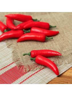 Муляж перец красный 1,5х5 см (набор 10 шт)