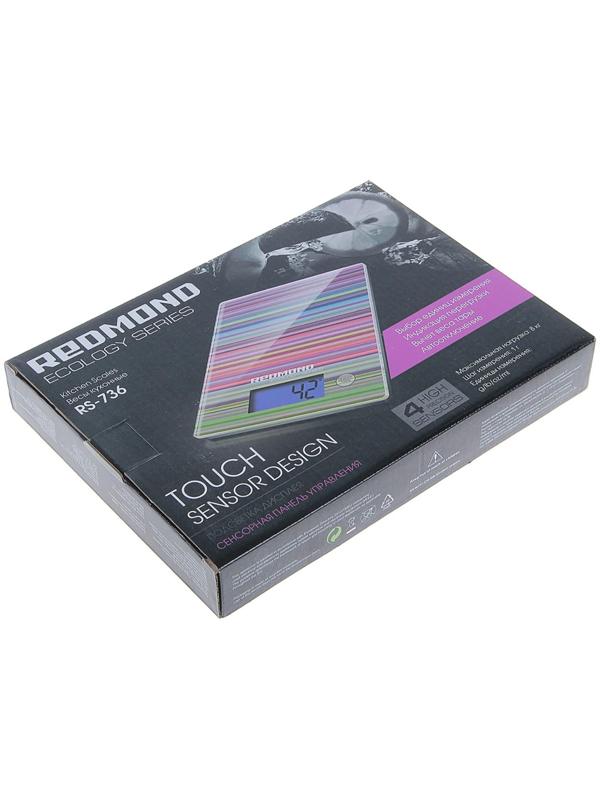 Весы кухонные Redmond RS 736, электронные, до 8 кг, рисунок 