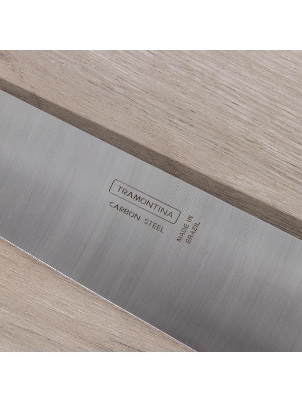 Нож кухонный Carbon поварской, лезвие 30 см, с деревянной ручкой