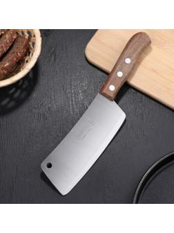 Топорик кухонный для мяса Сarbon, с деревянной ручкой