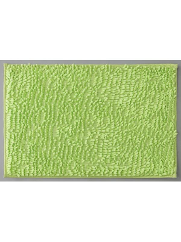 Коврик для ванной Доляна «Букли длинные», 40×60 см, цвет зелёный