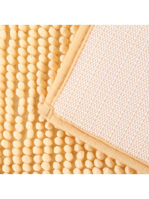 Набор ковриков для ванной и туалета Доляна «Букли», 2 шт: 40×50, 50×80 см цвет бежевый