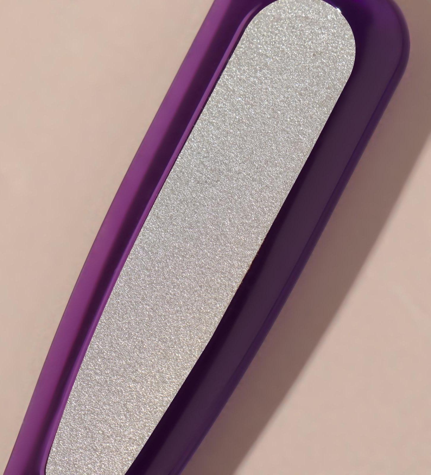 Тёрка для ног, металлическая, с пилкой на ручке, 17 см, цвет МИКС