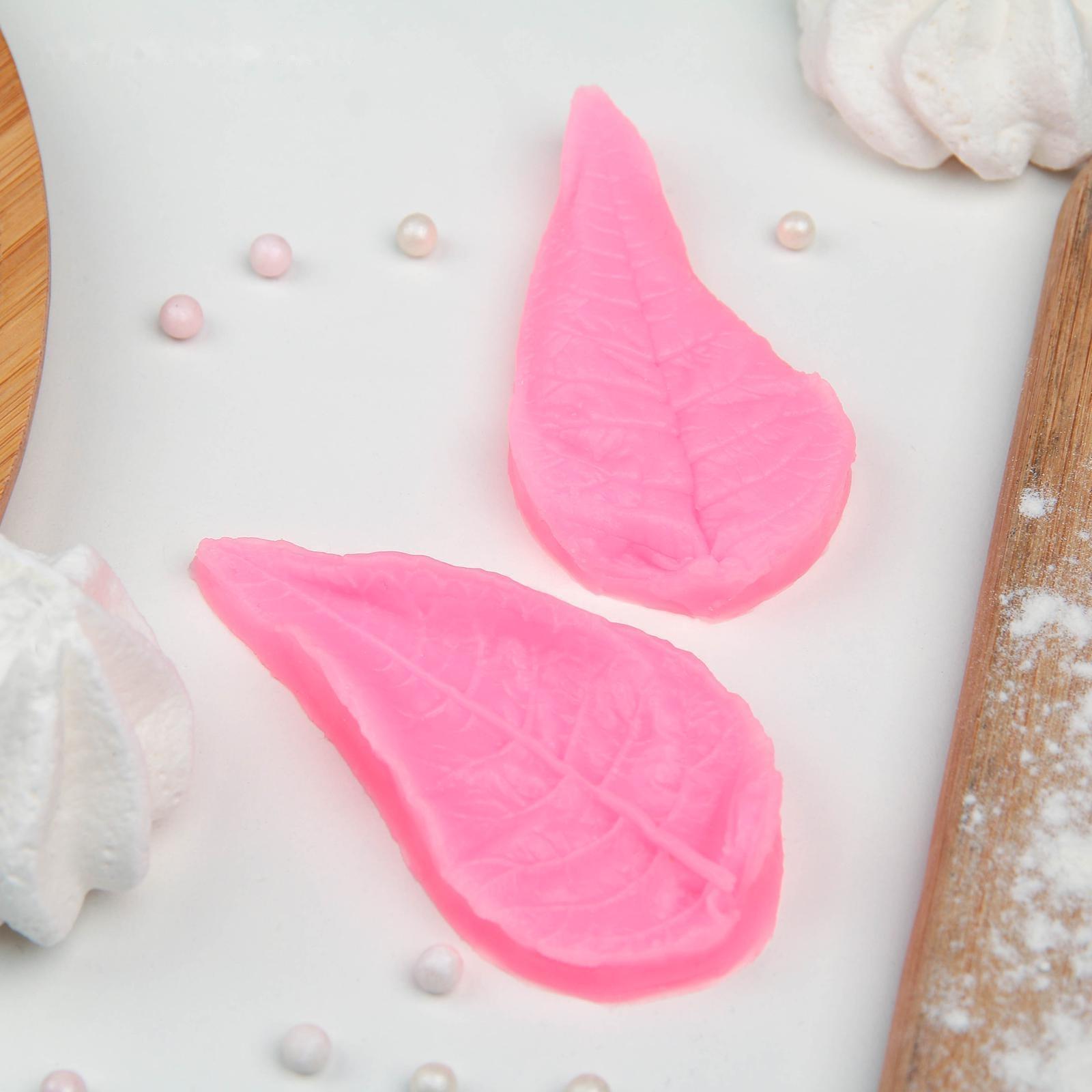 Молд «Лист длинный», 8×4 см, цвет МИКС