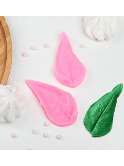 Молд «Лист длинный», 8×4 см, цвет МИКС