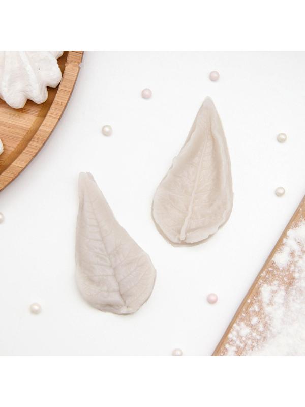 Молд «Лист длинный», 8×4 см, цвет МИКС