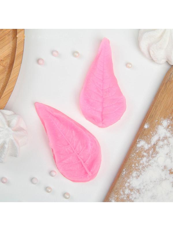 Молд «Лист длинный», 8×4 см, цвет МИКС