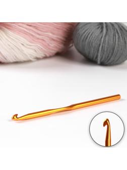 Крючок для вязания, d = 6 мм, 15 см, цвет МИКС