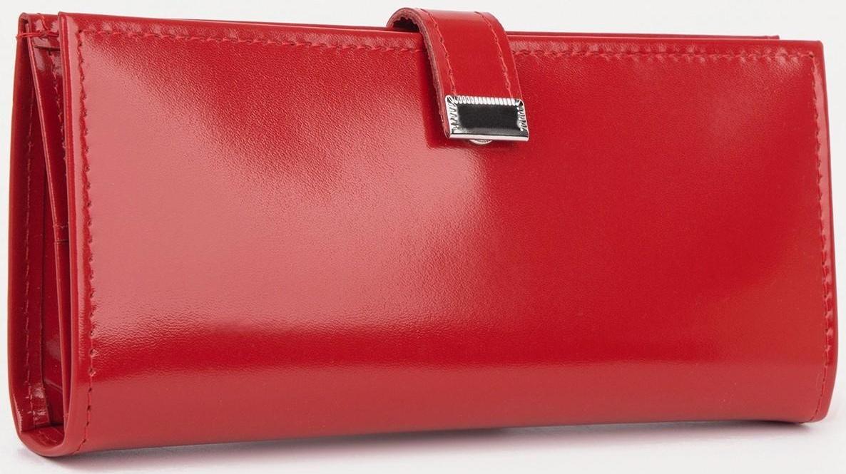 Кошелёк на кнопке, цвет красный