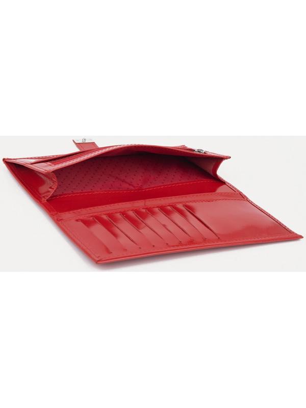 Кошелёк на кнопке, цвет красный