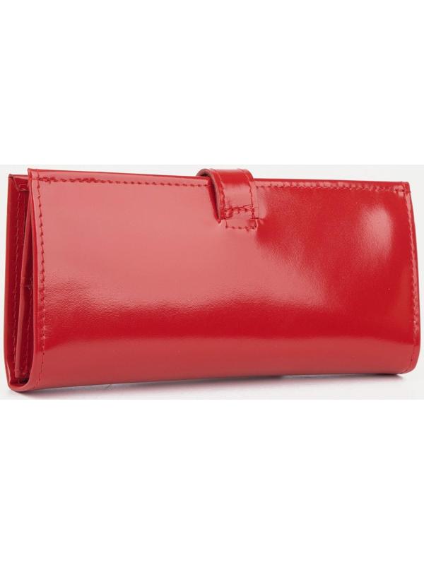 Кошелёк на кнопке, цвет красный