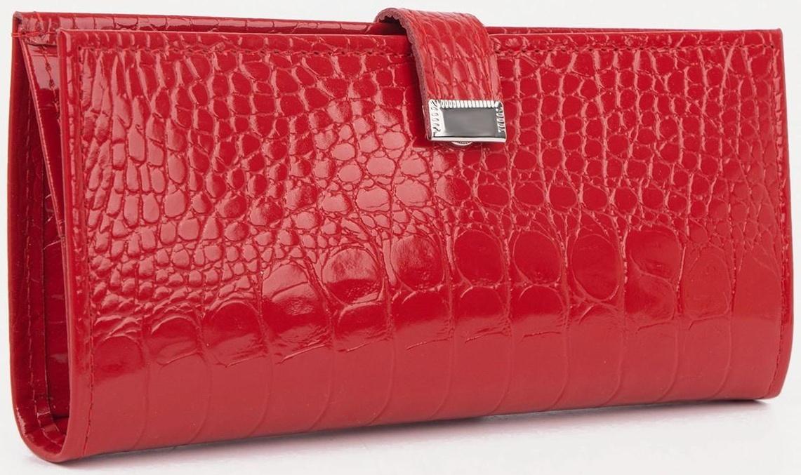 Кошелёк на кнопке, цвет красный