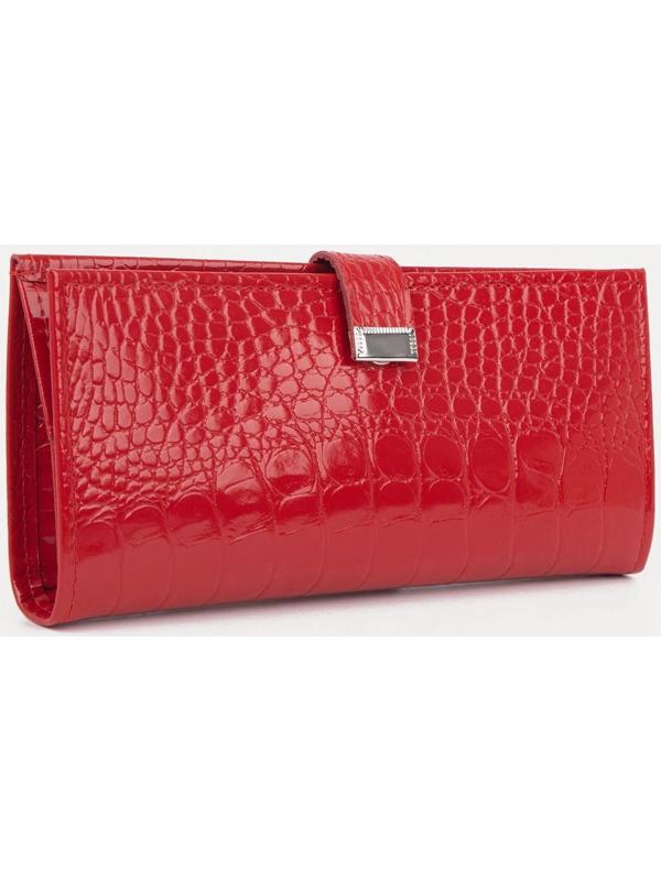 Кошелёк на кнопке, цвет красный