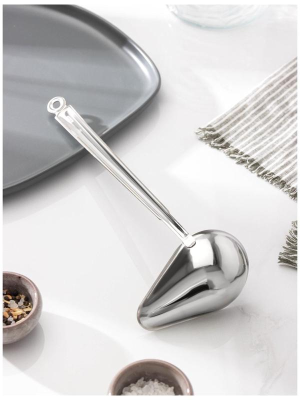 Ложка для соуса «Поварская. Профи», 75 мл, цельнометаллическая