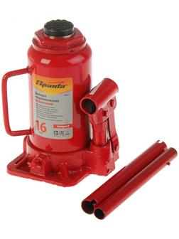 Домкрат гидравлический SPARTA Compact, 16 т, бутылочный, подъем 205–400 мм