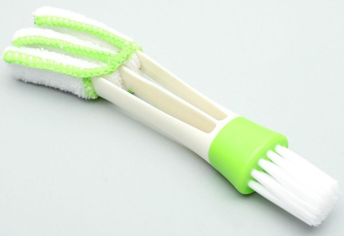 Щетка TORSO для чистки труднодоступных мест в автомобиле, 16 см, зелёный