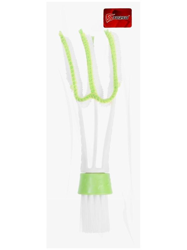 Щетка TORSO для чистки труднодоступных мест в автомобиле, 16 см, зелёный