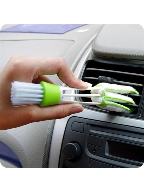 Щетка TORSO для чистки труднодоступных мест в автомобиле, 16 см, зелёный