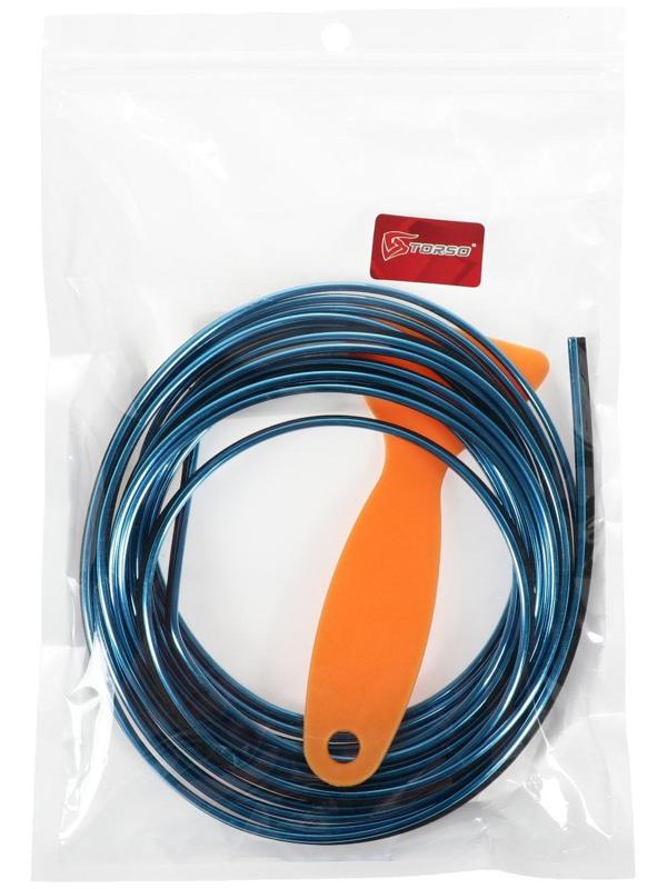 Молдинг гибкий TORSO, внутрисалонный, синий, 5 м