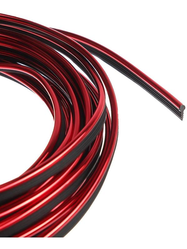 Молдинг TORSO гибкий внутрисалонный, красный, 5 м