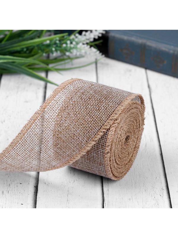 Лента из джута, 50 мм, 4,5 ± 0,5 м, цвет бежевый