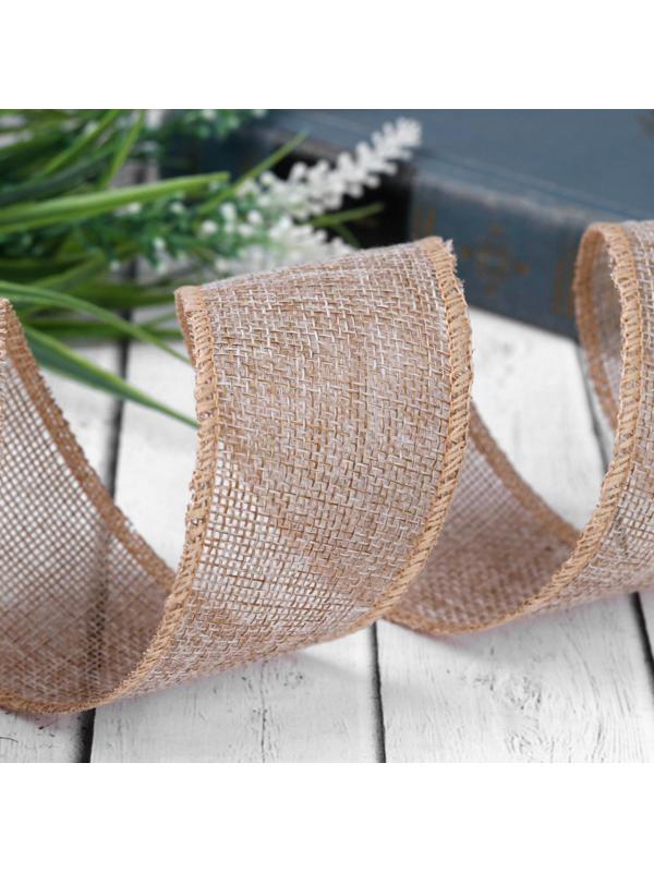 Лента из джута, 50 мм, 4,5 ± 0,5 м, цвет бежевый