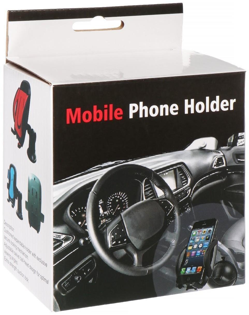 Держатель телефона на ножке, раздвижной 5.5 - 8.5 см, черный