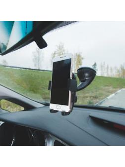 Держатель телефона на ножке, раздвижной 5.5 - 8.5 см, черный