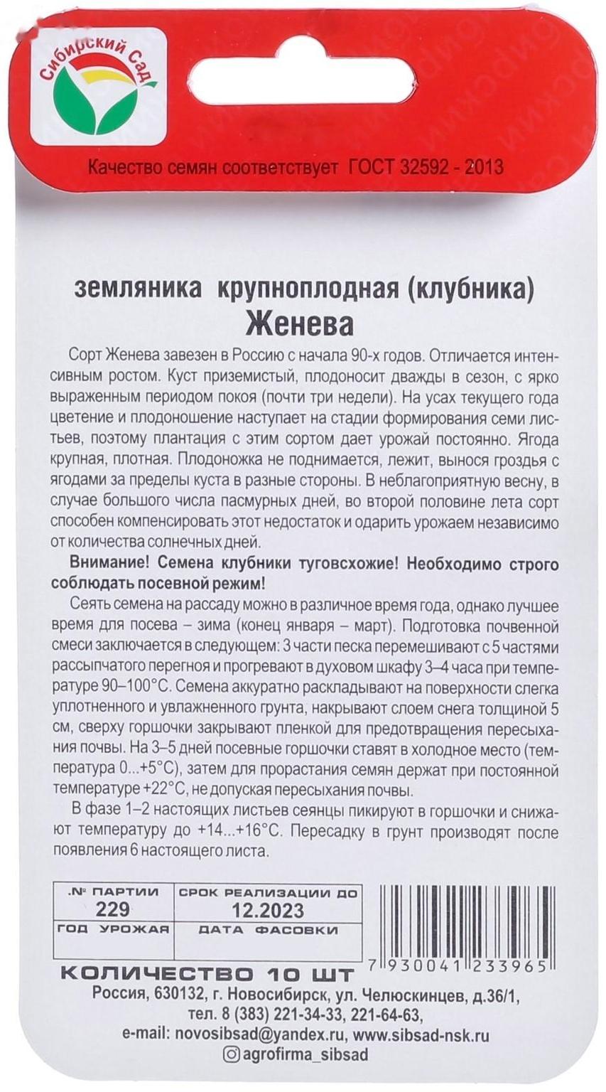 Семена Земляника 