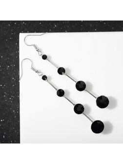 Серьги висячие со стразами 