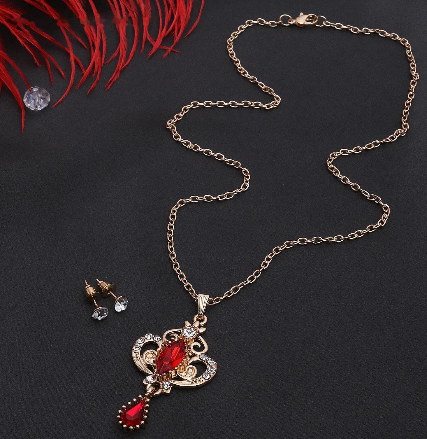 Гарнитур 2 предмета: серьги, кулон 