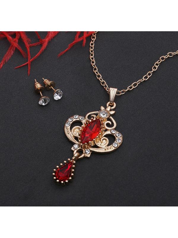 Гарнитур 2 предмета: серьги, кулон 