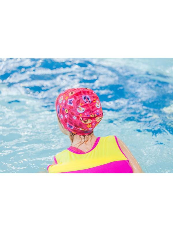 Шапочка для плавания детская «Птички», тканевая, обхват 46-52 см