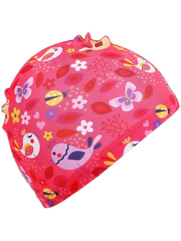 Шапочка для плавания детская «Птички», тканевая, обхват 46-52 см