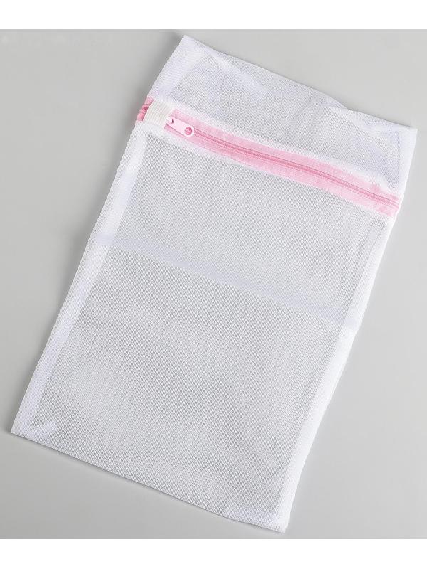 Мешок для стирки белья Доляна, 20×30 см, мелкая сетка, цвет МИКС