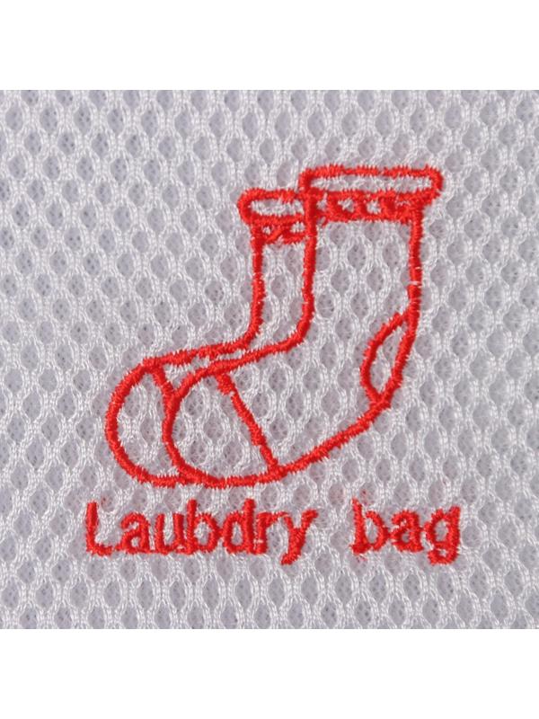 Мешок для стирки носков, 17×20 см, трехслойный, крупная сетка, цвет МИКС