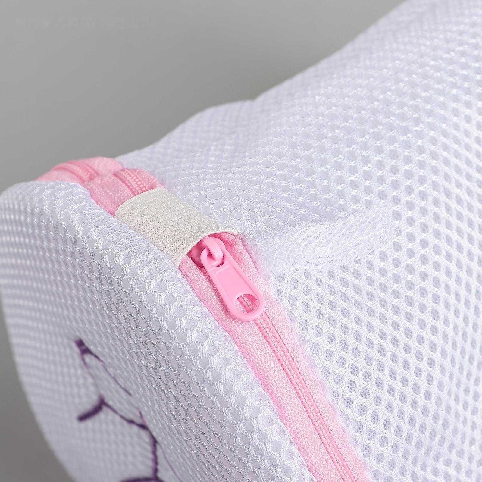 Мешок для стирки бюстгальтеров, 16×16×16 см, трёхслойный, крупная сетка, цвет МИКС