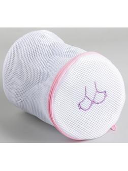 Мешок для стирки бюстгальтеров, 16×16×16 см, трёхслойный, крупная сетка, цвет МИКС