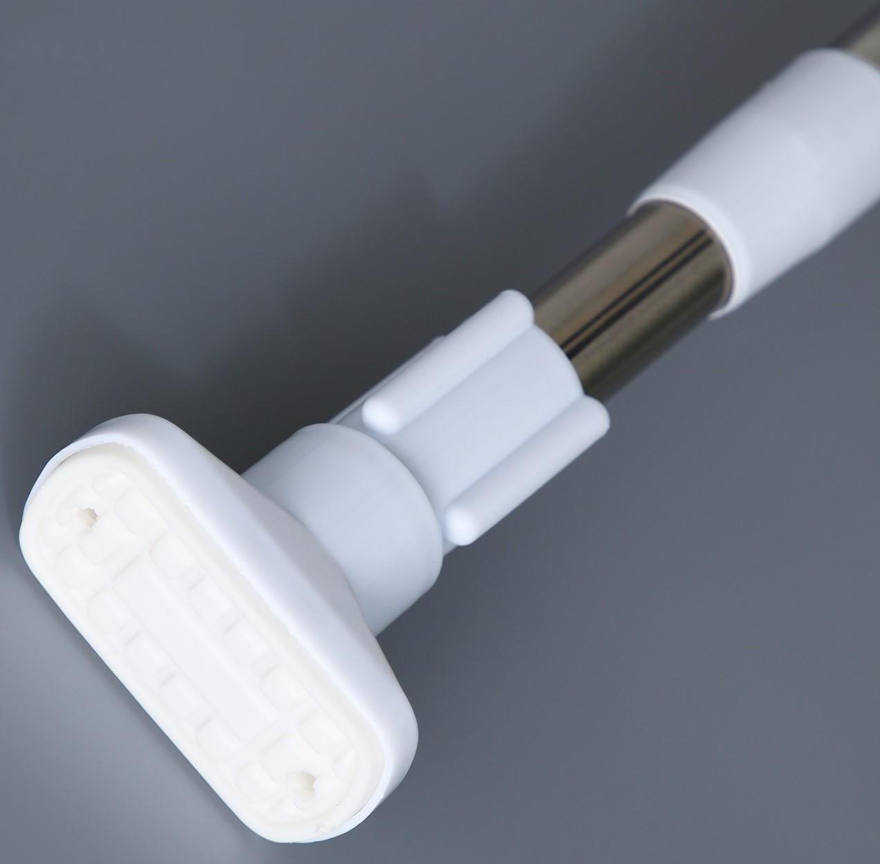 Карниз для ванной комнаты телескопический Доляна, 90-160 см, усиленный, цвет серый