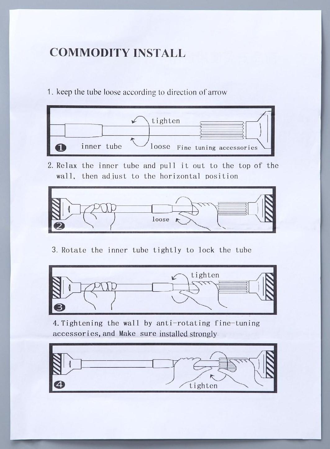 Карниз для ванной комнаты телескопический Доляна, 90-160 см, усиленный, цвет серый