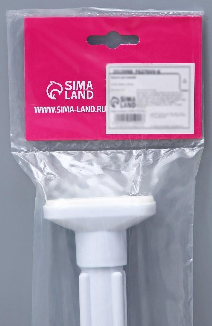 Карниз для ванной комнаты телескопический Доляна, 90-160 см, усиленный, цвет серый