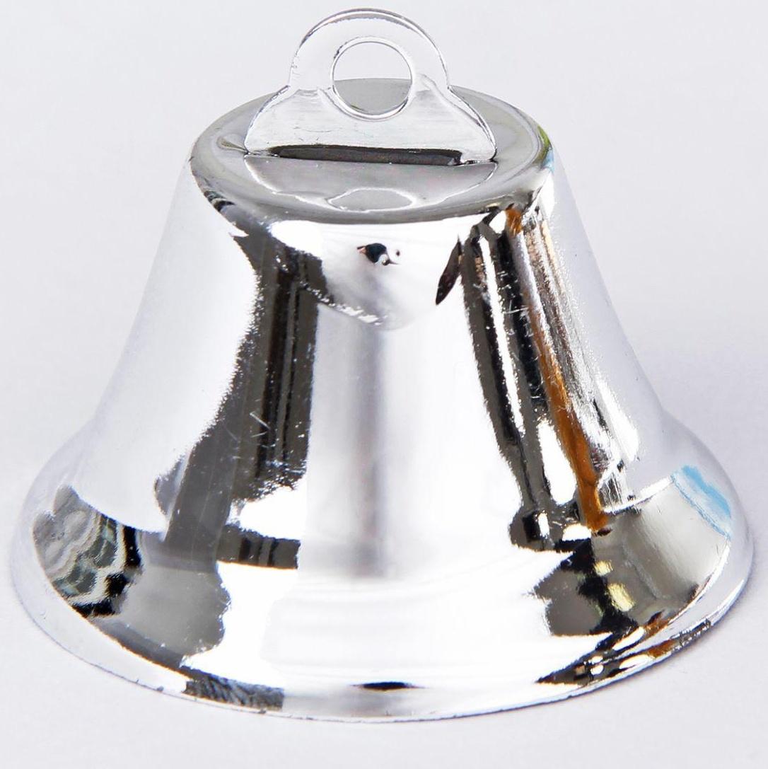 Колокольчик, размер 1 шт. 3,8 см, цвет серебряный