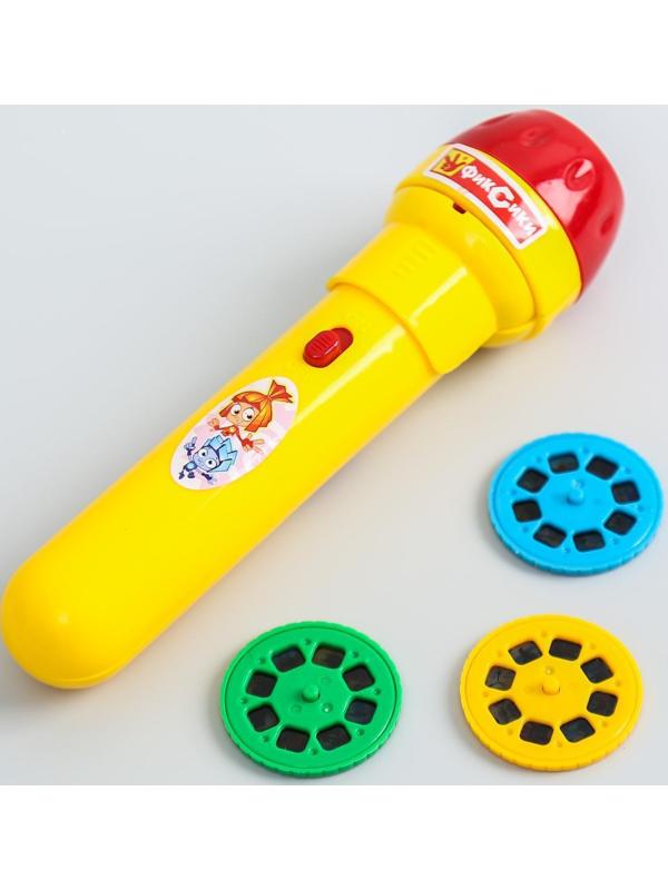 Проектор-фонарик с животными «Фиксики», батарейки в набор не входят