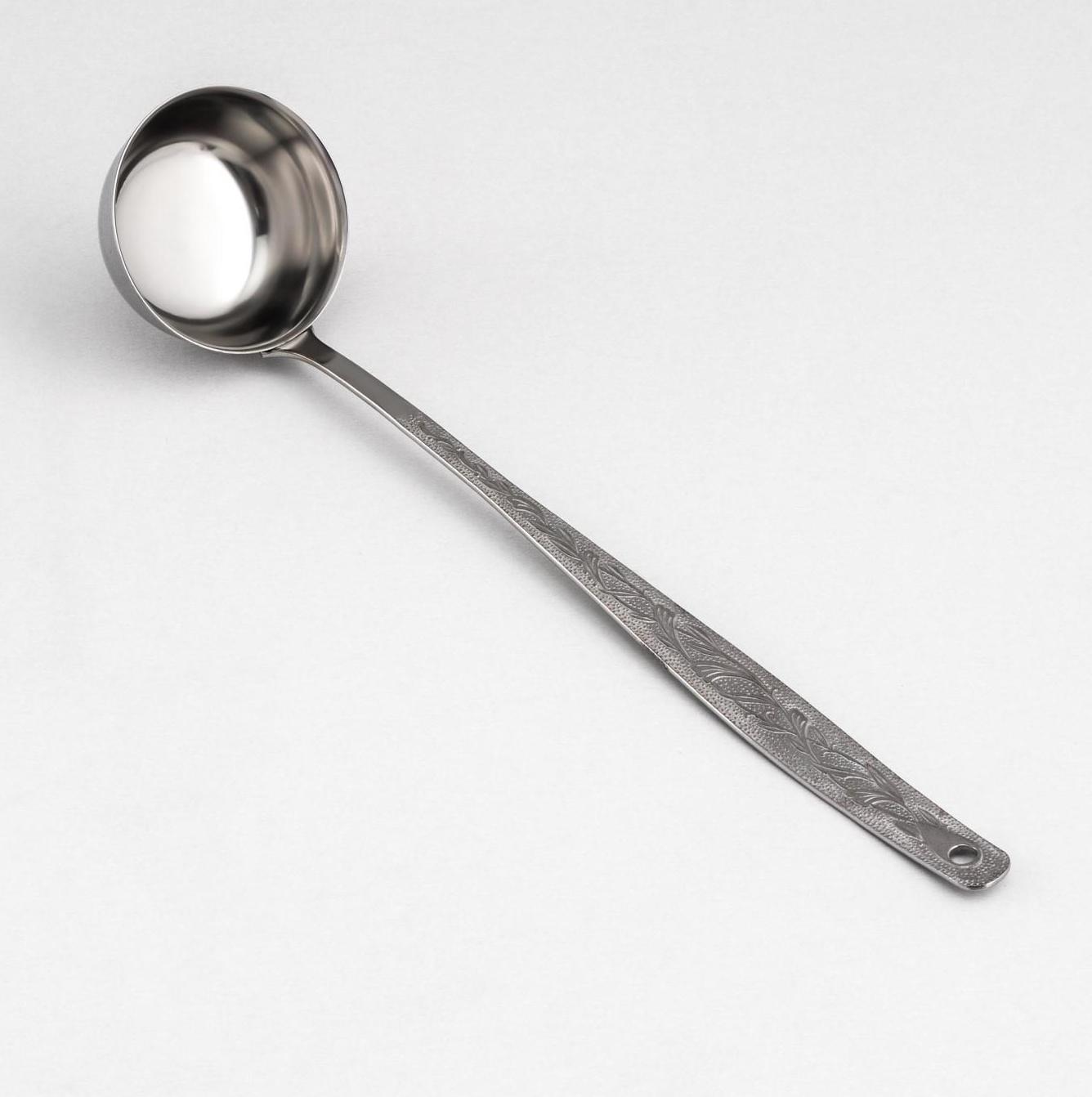 Половник для компота «Уралочка», d=6,2 см, толщина 2 мм, 26,5 см, упрощённая обработка