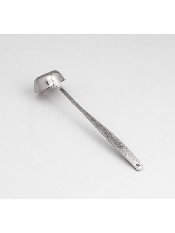 Половник для компота «Уралочка», d=6,2 см, толщина 2 мм, 26,5 см, упрощённая обработка