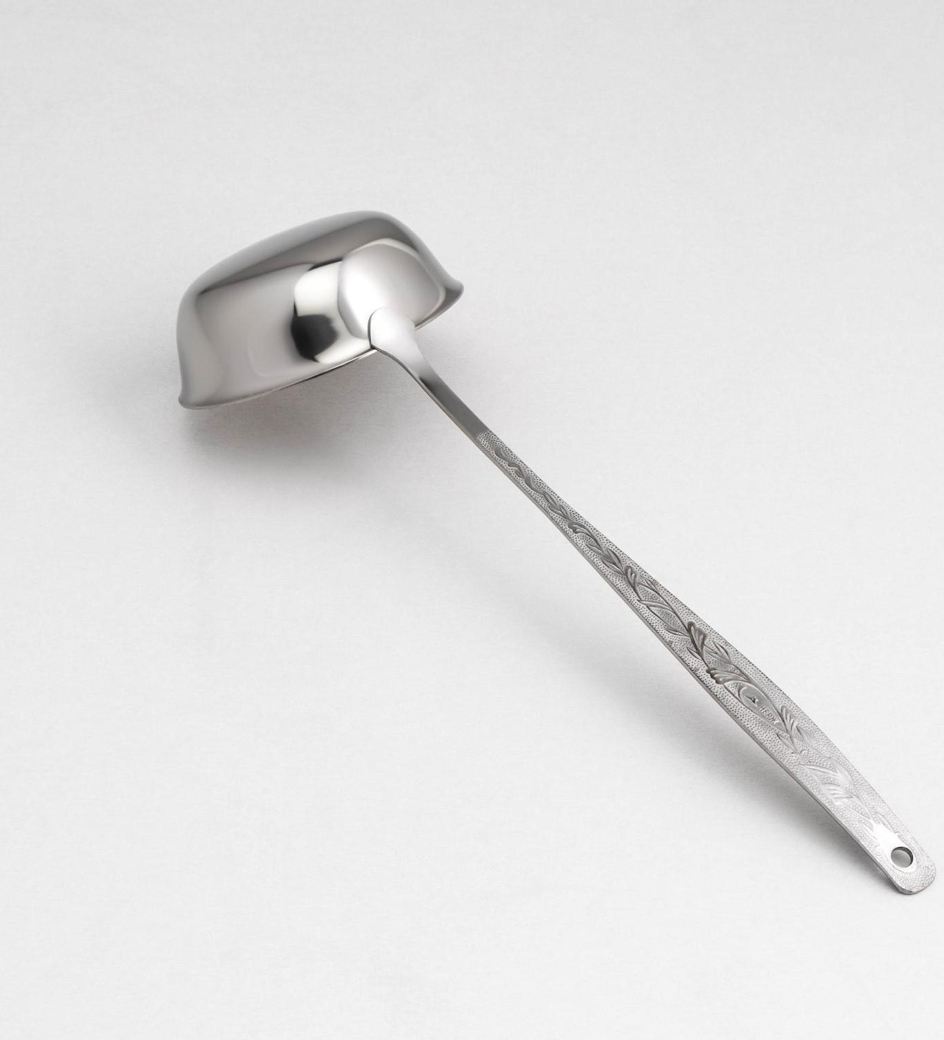 Ложка разливательная малая «Уралочка», 30 см, d=9 см, толщина 2,5 мм (М13), упрощённой обработки