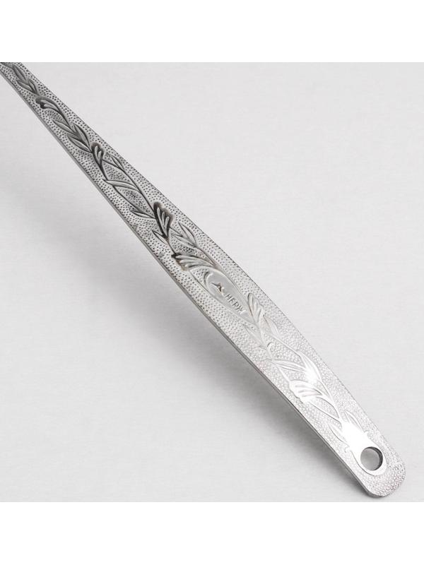 Ложка разливательная малая «Уралочка», 30 см, d=9 см, толщина 2,5 мм (М13), упрощённой обработки